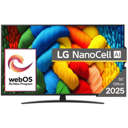 LG 55NANO81A3A 55'' Smart TV UHD webOS 25,