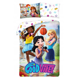 135x200 Pościel Klocki Lego City Friends Good Vibe