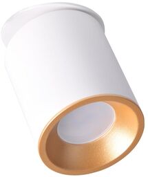 Polux Metalowa lampa podtynkowa HARON 314215 ruchoma tuba