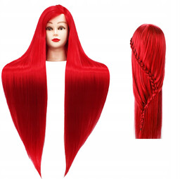 Główka treningowa Iza 90 cm red, włos termiczny
