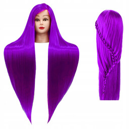 Główka treningowa Iza 60 cm purple, włos termiczny+