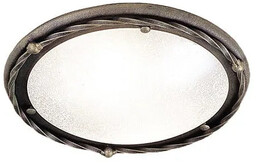 Plafon klasyczny PEMBROKE PB/F/B BLK/GOLD Elstead