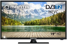 Telewizor 19 cali Led Hd Dvbt Manta Zasilanie