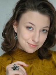 Kolczyki srebrne z kwiatkami - Magnolia Szara