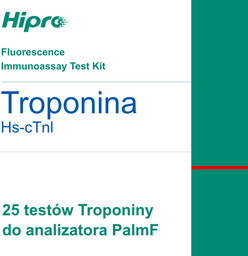 Testy Troponina do Analizatora PalmF - 25 sztuk