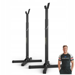 Stojaki pod sztangę regulowane do ćwiczeń siłownia asekuracja