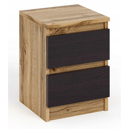 Szafka nocna 2 szuflady Komoda Stolik Dąb Wotan,