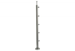 (2) Słupek schodowy z 5 przelotkami fi 12,h=106cm,stal