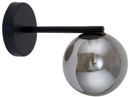 Lampa ścienna, szklana kula ROMA KINKIET szary 32087