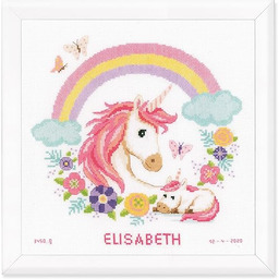 VERVACO Haft Krzyżykowy Liczony Zestaw Metryczka dla Dziecka