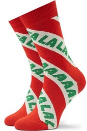 Skarpety wysokie unisex Happy Socks FAL01-4300 Czerwony