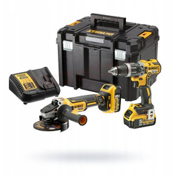 Zestaw elektronarzędzi aku 18V DeWalt DCK2080P2T Wkrętarka Szlifierka