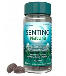 SENTINO NATURA, żelki z melatoniną, wyciągiem z passiflory,