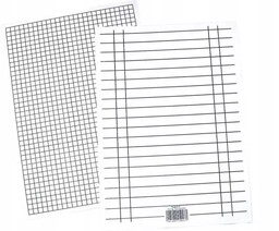 Liniuszek A5 kratka/linia 170g (10szt) - INTERDRUK