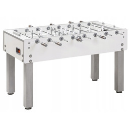 Stół do piłkarzyków Garlando G-500 Pure White Przelotowe