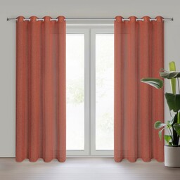 Eurofirany Zasłona 140x250 Angelica ruda gotowa na przelotkach