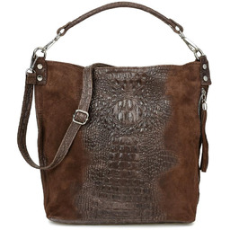 Shopperka skórzana BELTIMORE c. brązowa W10