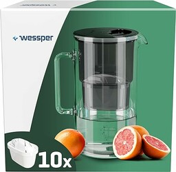 Wessper Filtr do wody, dzbanek szklany, 2,5 l,