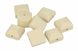 Drewniany koralik kwadratowy kaboszon 12x5,5mm 8 sztuk -