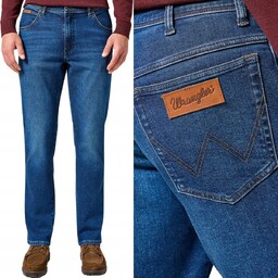 Wrangler TEXAS SLIM Dark Trails 365WARM DOPASOWANE SPODNIE