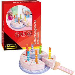 Idena 40262 - Tort urodzinowy z drewna, tort