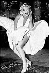 Buyartforless Marilyn Monroe - biała sukienka - 7