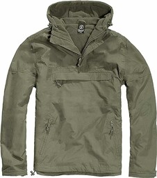 Brandit Mężczyźni Brandit Windbreaker Kurtka Kangurka, Zielony, M