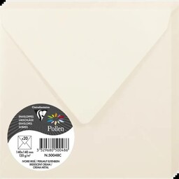 Clairefontaine Koperty 14 x 14cm Krem z Masy