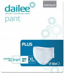 DAILEE Pant Premium Plus Majtki chłonne XL, 15szt.