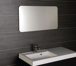 Lustro 120x60cm, prostokąt, zaokrąglone rogi, bez uchwytów ISHAPE