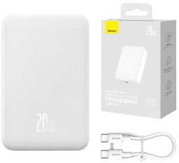 Baseus Powerbank magnetyczny Magnetic Mini 20000mAh, USB-C 20W