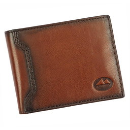 Pojemny Skórzany męski portfel EL FORREST z RFID