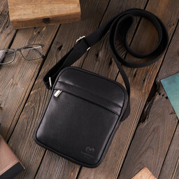 Listonoszka skórzana saszetka PAOLO PERUZZI T-75-BL czarna