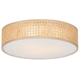 Orientalna lampa sufitowa z rattanu 40 cm 3-światła