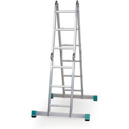 Aluminiowa uniwersalna drabina przegubowa ALVE FORTE, 4x3 szczebli,