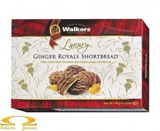 Ciasteczka Maślane Walkers Ginger Royals Shortbread 150g