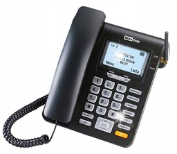 Telefon stacjonarny Maxcom MM28D Sim głośnomówiący Sms identyfikacja