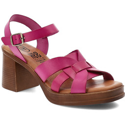 Sandały damskie Hee, cholewka ze skóry naturalnej plecione