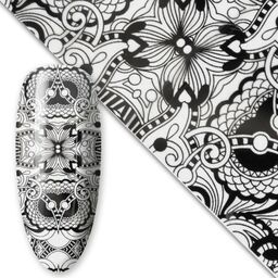 Folia transferowa do paznokci 80 cm Black Nr