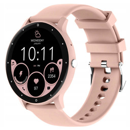 Smartwatch Rubicon RNCF16 Różowy Rozmowy Powiadomienia Puls Tętno