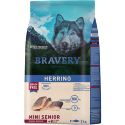 Bravery Dog Mini Senior Herring - 2kg