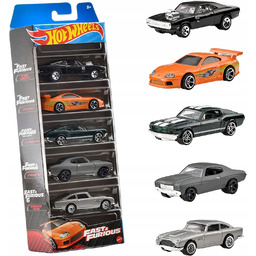 Hot Wheels Fast And Furious Zestaw 5-pak Aut