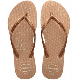 Havaianas Dziecięce Japonki Złote Wsuwane 23-24 Ż7R