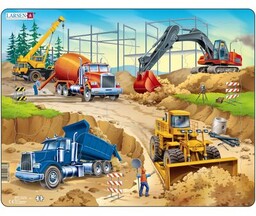 LARSEN Układanka Maxi Construction LA-US1 (30 elementów)