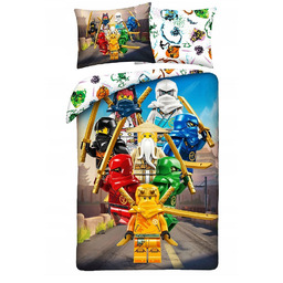 Pościel Bawełniana Licencyjna 160x200 Lego Ninjago