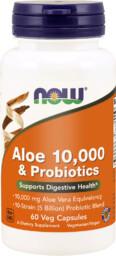 Now Foods Aloe 10,000 & Probiotics - Aloes