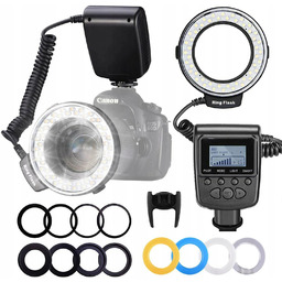 Lampa Pierścieniowa RF550D Canon Nikon Olympus Panasonic Sony
