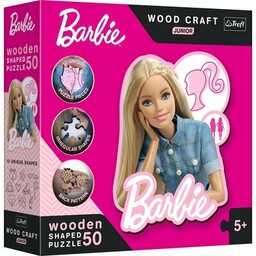 TREFL Puzzle Wood Craft Junior Piękna Barbie 20201