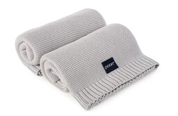 Poofi Kocyk bambusowy Pure: Soft Grey