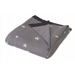 Kocyk Bambusowy 80x100 Pattern Szary w Gwiazdki